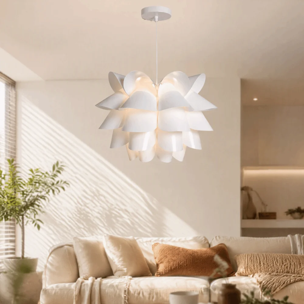 Lotus Flower Ceiling Light Flower Flower Design Pendant Light Fixture AC 85-265V Hand-Crafted Ceiling Light Fixture Kitchen