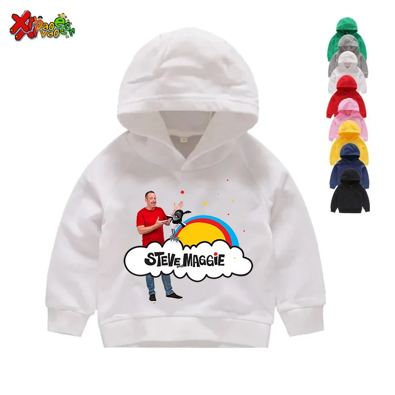 Kids Hoodies Sweatshirt Girl Clothes Steve Maggie Clothing Boys Girls Casual T Shirt Children Pullover Baby Fashion Cute Hoodie