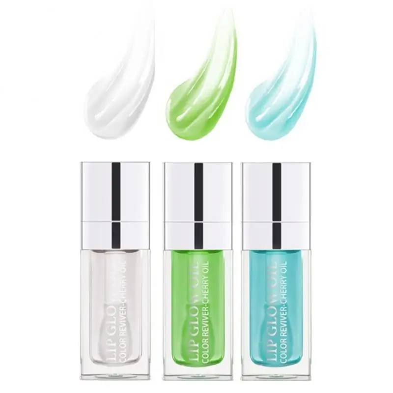 Clear Fashion 6ml Crystal Jelly Moisturizing Lip Oil Plumping Lip Gloss Sexy Plump Lip Glow Oil Tinted Lip Plumper Lips Makeup