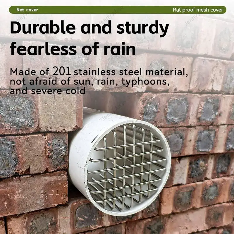 [ZY]1Pcs Stainless Round Balcony Drainage Cover Anti-blocking Roof Floor Drain Outdoor Large Displacement[ZY]