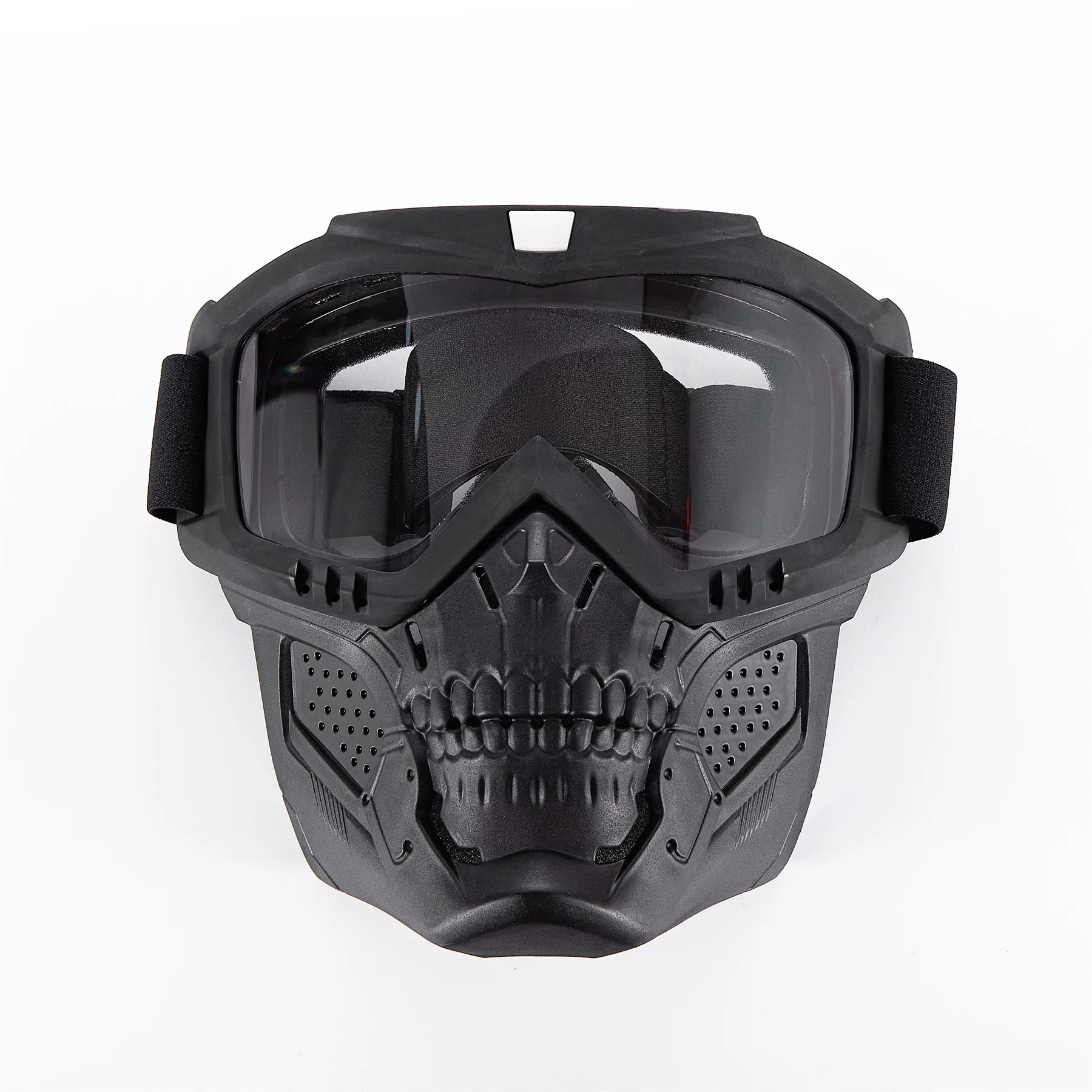 Motorcycle Skull Mouth Mask Tactical Off-Road Riding Racing Outdoor Ski Goggles Windproof UV Multicolor Helmet Goggles