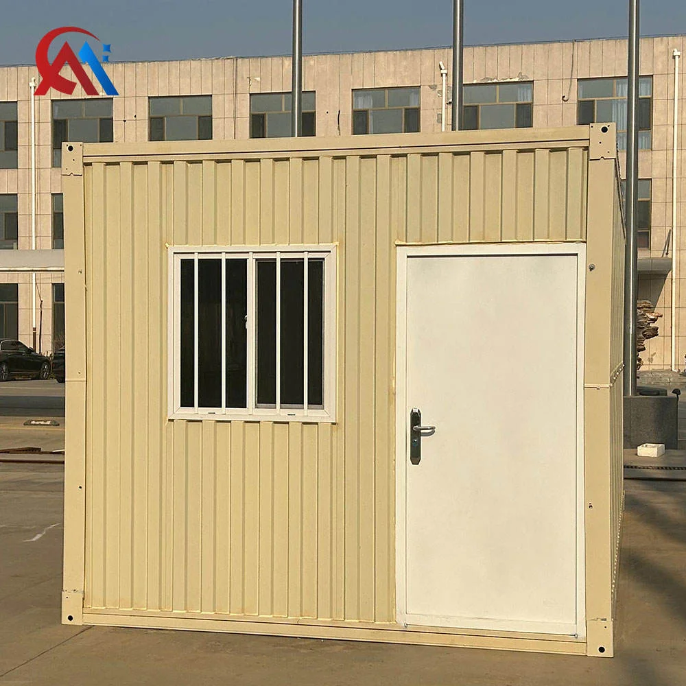 Collapsible Corrugated Container Home 1 Bedroom Anti-wind Seismic Foldable Prefab House Eco-Friendly Modern for Office Building