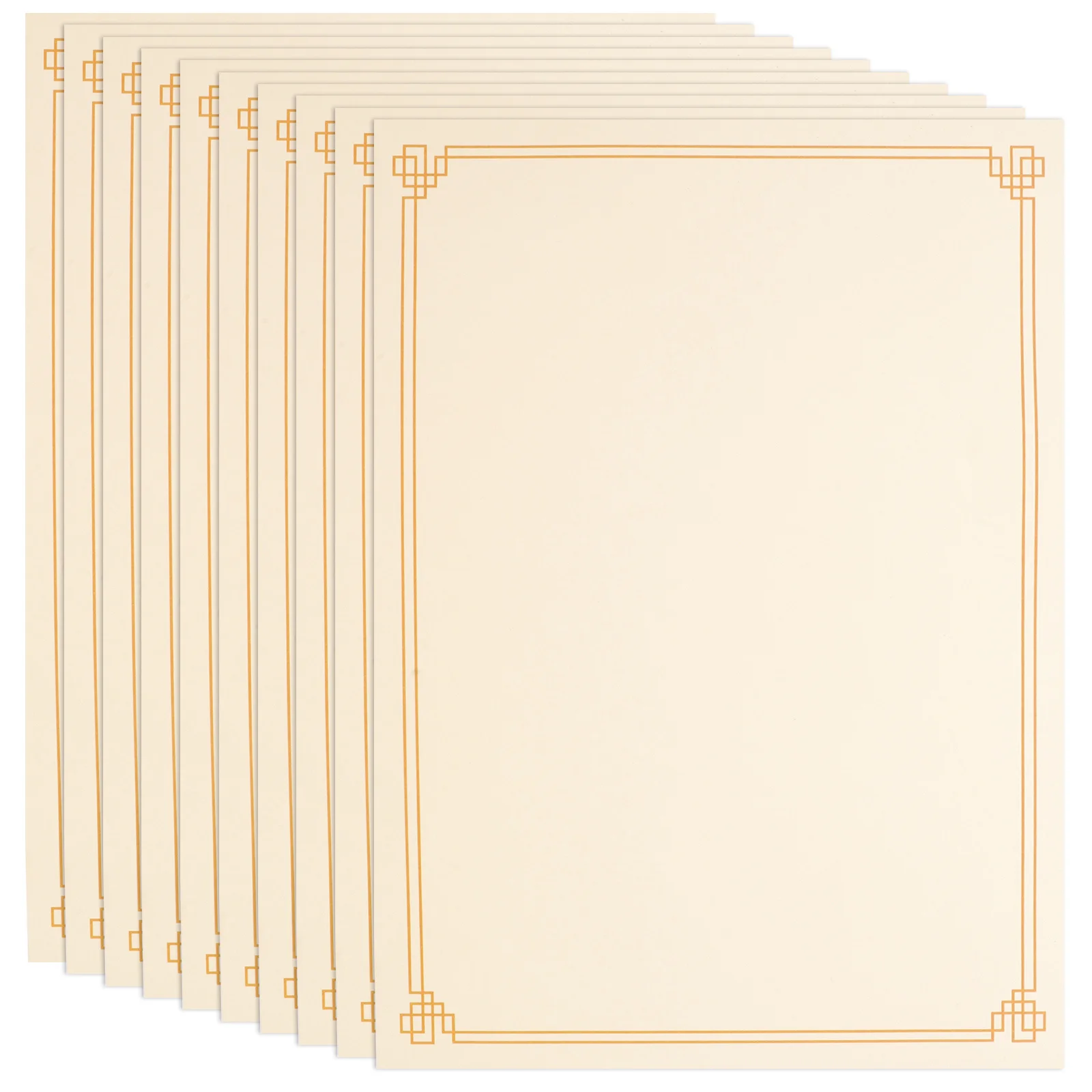 10pcs Printable Writable A4 Honor Certificate Paper Blank Diploma Inner Core Smooth Edge Long Lasting Storage Friendly