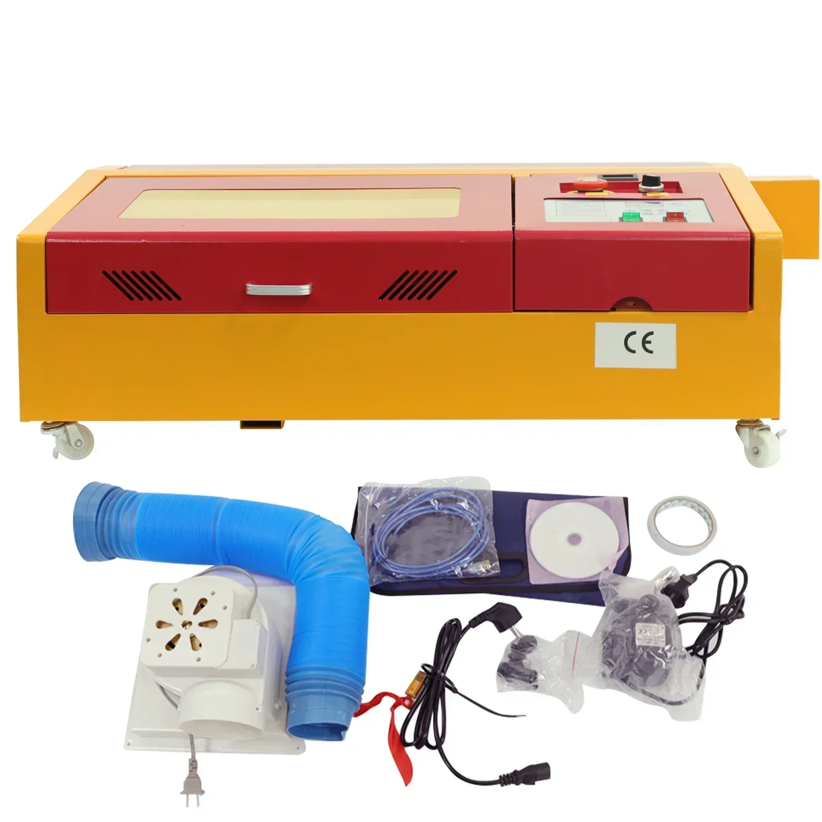 Macchina integrata per incisione e taglio laser CO2 ad alta potenza Sihao 50W 300x200mm Attrezzatura per incisione e taglio del legno