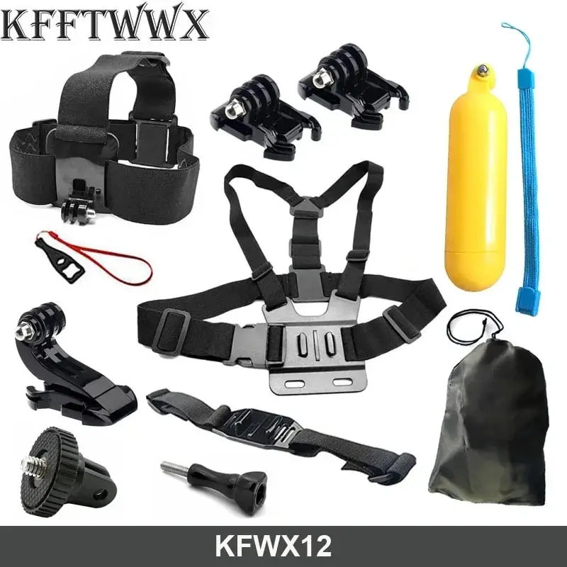 Accessories Kit for Gopro Hero 13 12 11 10 9 Black 8 7 6 5 4 3 Yi 4K SJ4000 EKEN H9 AKASO DBPOWER Strap Tripod Mount Go Pro 13