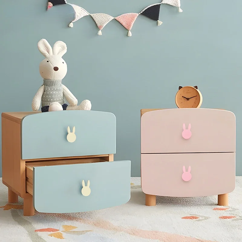 Maniglie colorate per armadietti con conigli carini per la camera dei bambini, guardaroba con mouse, decorazioni per la casa, hardware per mobili in lega di alluminio