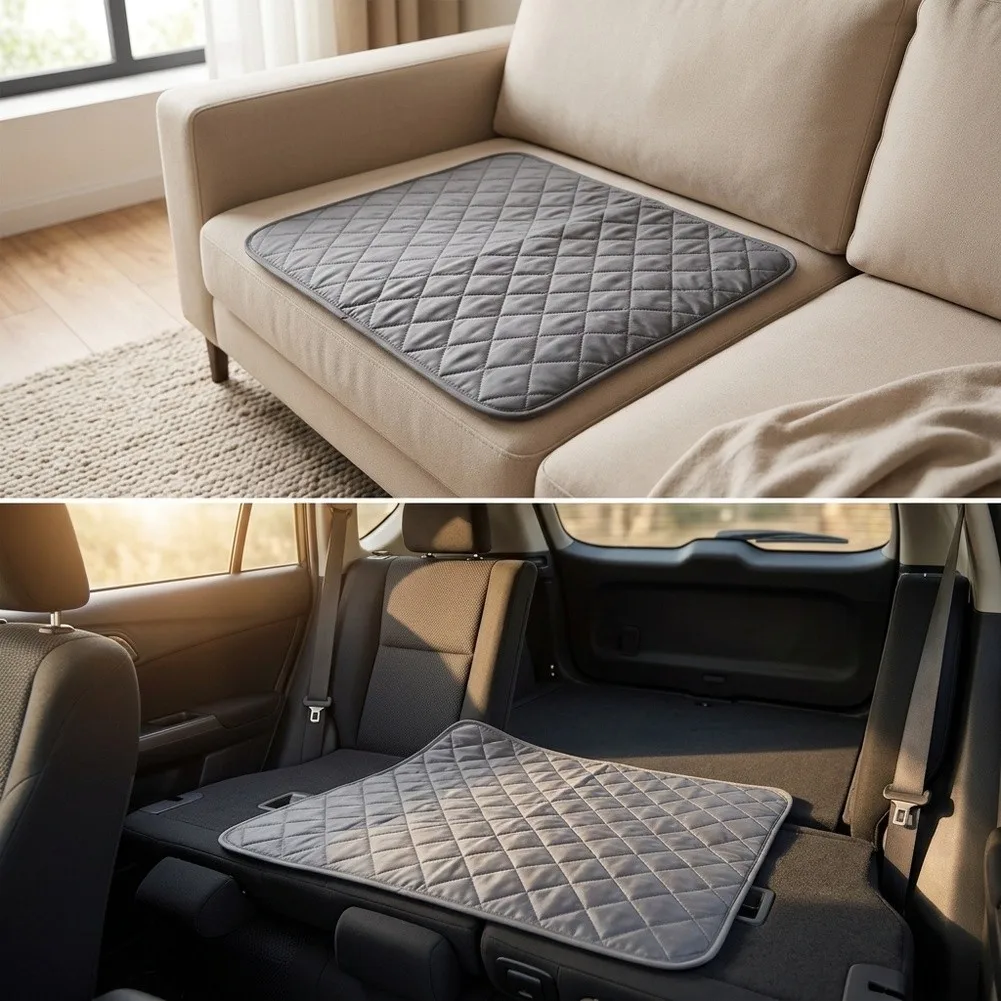 for versatile for Pet Mat for All Pets Dog Bed Mat Black Waterproof Pet Mat Waterproof Design Non-slip Bottom For Car Seat