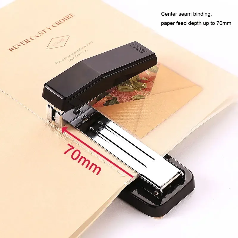 Rotary Stapler Swing-Arm Swivel Stapler Office Supplies Horse-riding Stapler Desktop Booklet Book Binding Up To 50 Pages