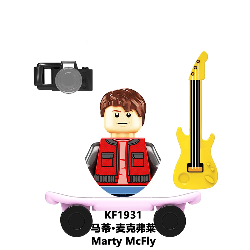 Back To The Future Maty Mcfly อิฐบล็อกอาคาร John Wick Mini Action Figures อิฐการศึกษา Diy ของเล่นของขวัญ