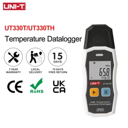 UNI-T UT330T UT330TH Temperature Data Logger UT330THC Digital Thermometer USB Recorder High Precision For Food