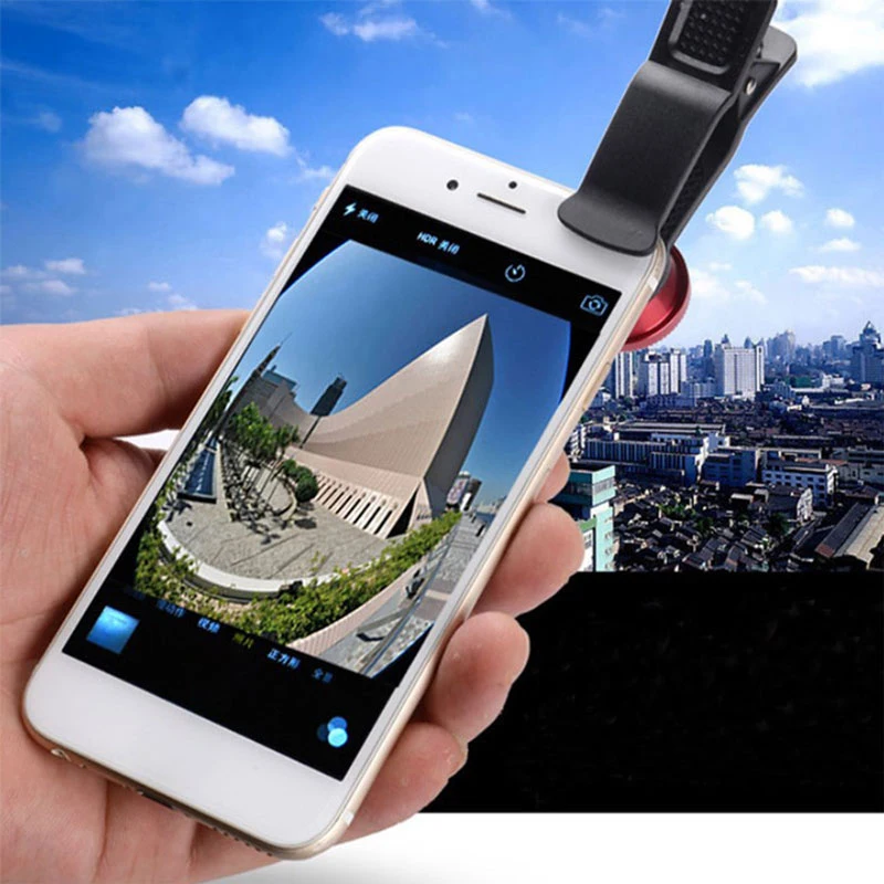 3-in-1 Phone Camera Lens Kit Fisheye Mobile Phone Lenses 0.67X Zoom Wide Angle Macro HD Universal Camera Lens For All Smartphone