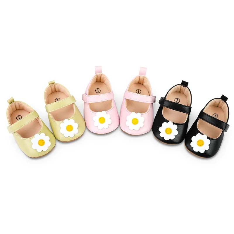 Baby Non-Slip Toddler Shoes Spring Summer Fashion Casual Soft Children'S Shoes Retro Flower Bow Design Soft Soled Casual Shoes