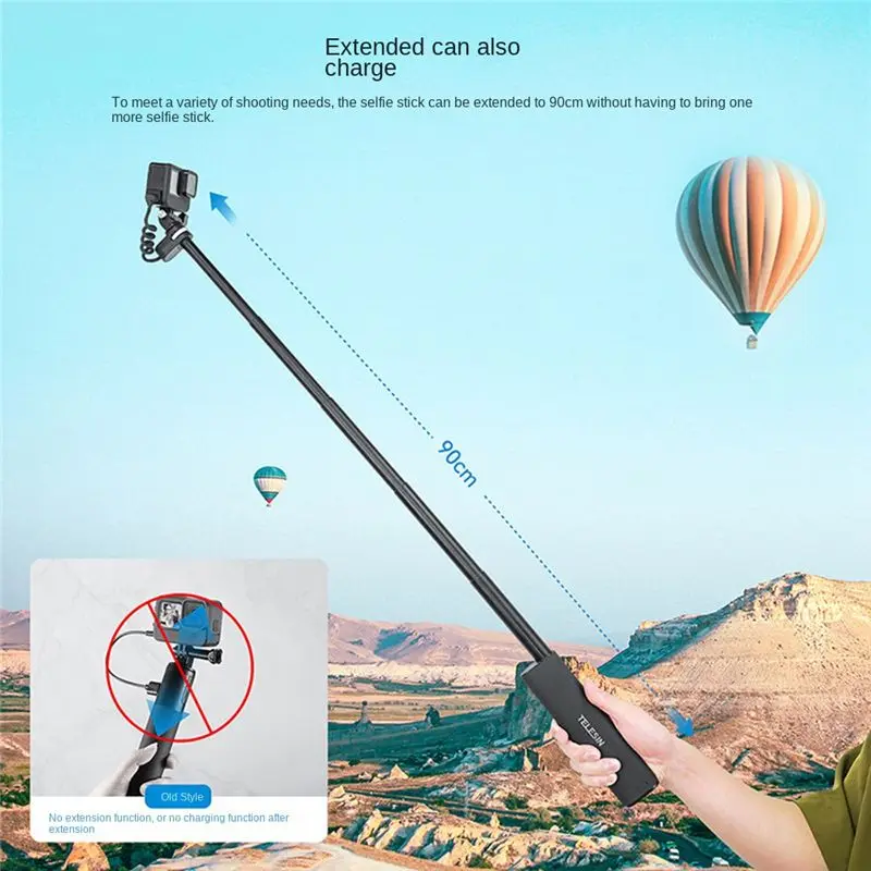 شحن Selfie Stick 10000Mah Power Bank Universal لكاميرا الحركة الرياضية للهواتف الذكية
