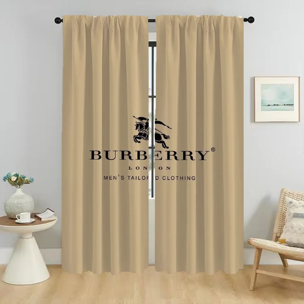 Kitchen Curtains Child Room Burberryes Tulle for Bedroom Home Interior Curtains 2 Pieces Shades Window Curtain Partition Living