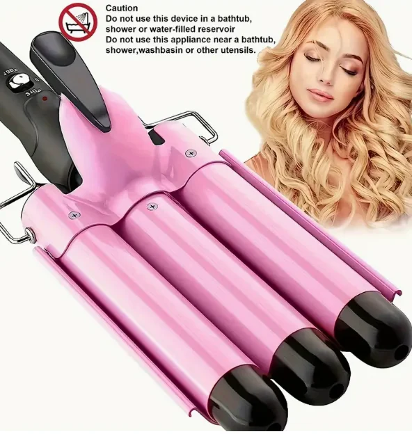 

Instant noodle curling iron | Three-tube egg roll stick design can make a big roll. Creative perm is convenient and effortless.