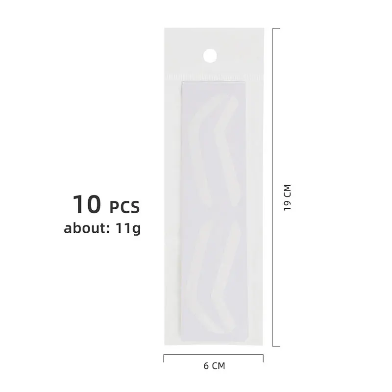 10 個使い捨て眉毛ステンシルステッカーグルーミング眉シェイパーテンプレート眉毛タトゥーティントエアブラシ補助メイクアップツール
