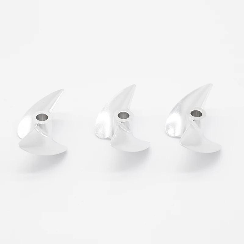 4MM aperture bayonet propeller CNC Aluminum Propeller 2 blades Prop Alloy Screw Left For 4mm Prop Shaft