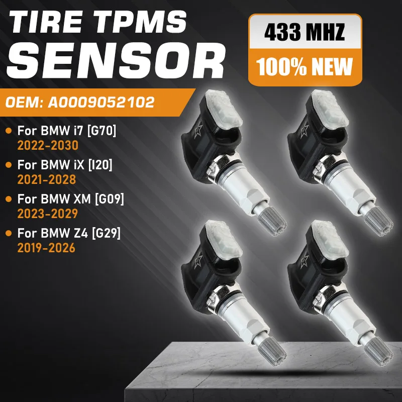 

1/4PCS Tire Pressure Monitor Sensor For TPMS BMW i7 G70 2022-2030 BMW iX I20 2021-2028 BMW XM G09 2023-2029 BMW Z4 G29 2019-2026