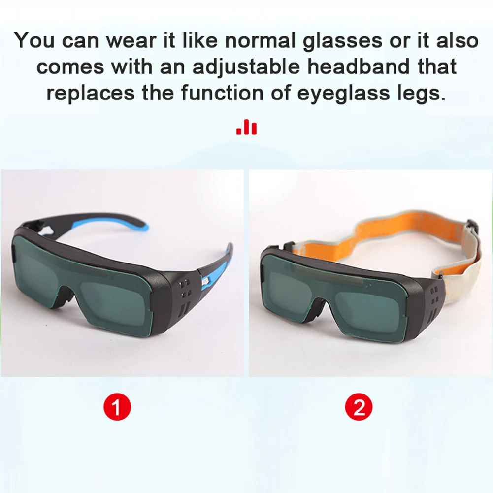 Solar Auto Darkening Welding Glasses Safety Protective Argon Arc Welding Electric Welding Glasses Practical Welding Glasses