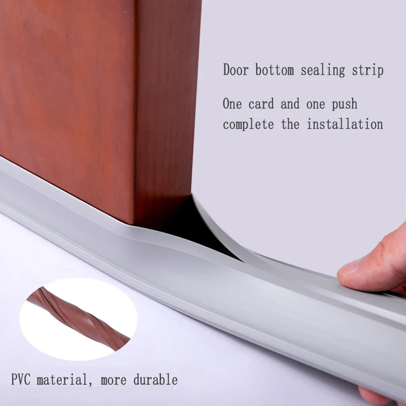 1M Wave Door Bottom Sealing Strip Wind Insect Proof Door Window  Bedroom Door Gap Sound Insulation Strip