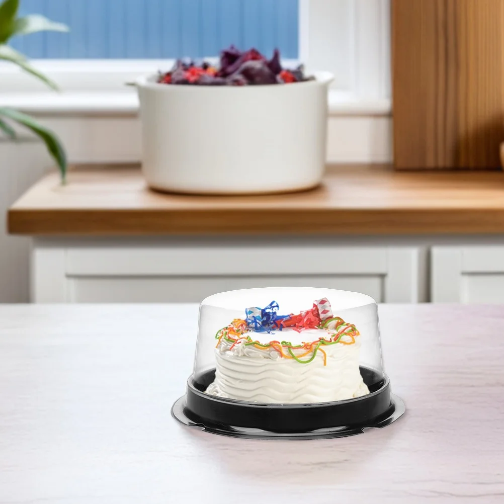 

100Pcs Cake Boxes Transparent Containers with Lids for Cupcake Dessert Food Storage and Transport Cake Containers