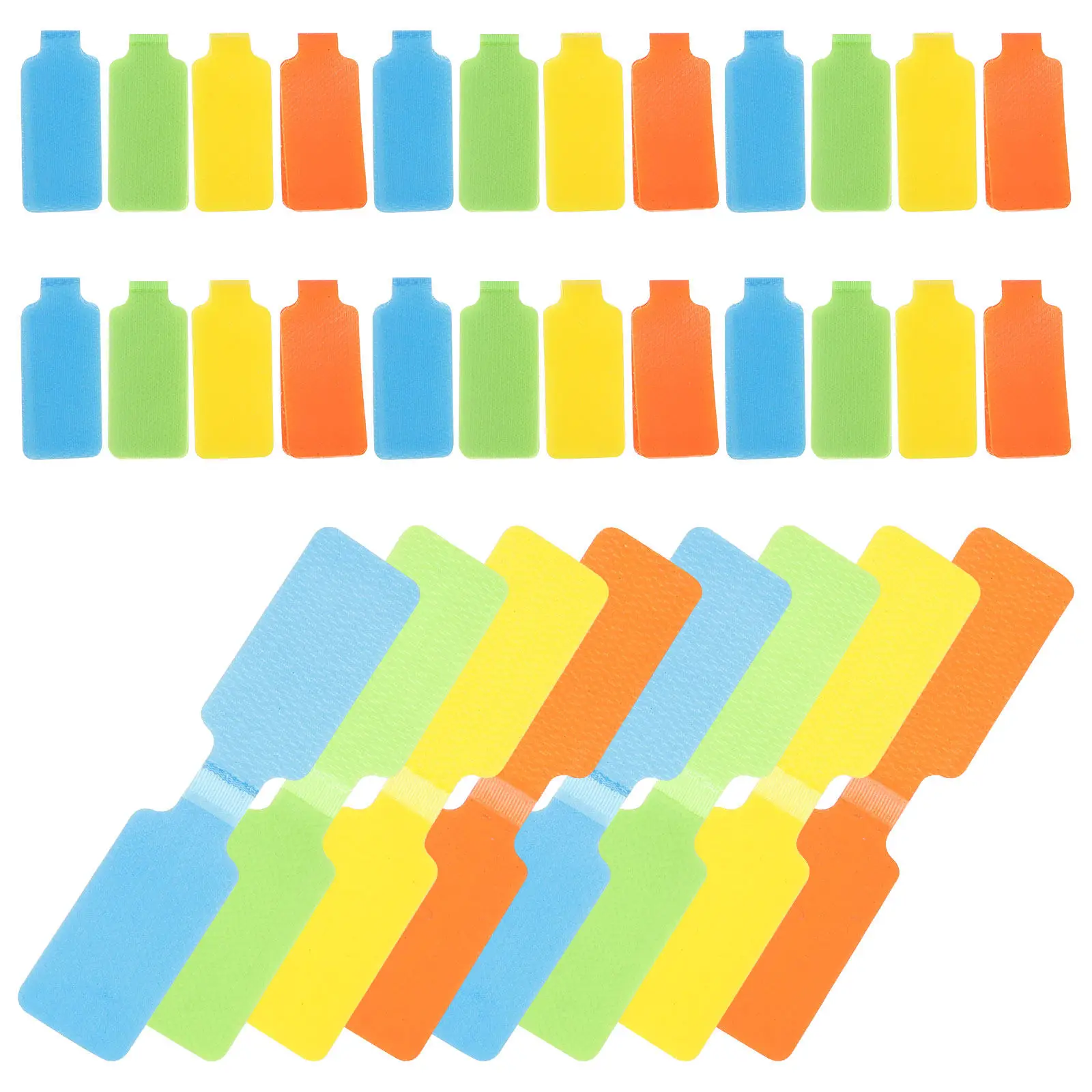 

50Pcs Writable Cable Labels Reusable Cord Tags for Audio Speaker Cables Wire Markers Electrical Organization