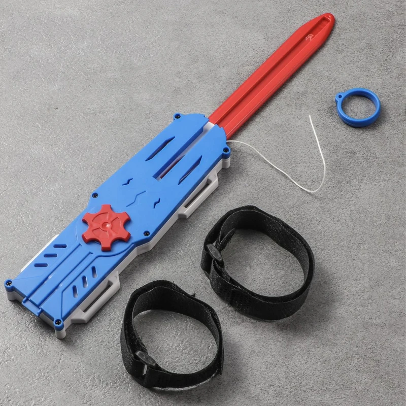 البلاستيك تأثيري الدعامة قاتل العقيدة كم السيف مع المنجنيق وسلك قابل للتطوير التحكم لعبة مجسمة في الهواء الطلق المحمولة EDC أداة