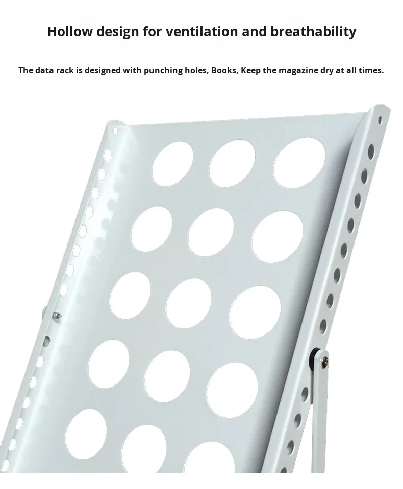 Foldable Aluminum/ Iron Magazine Catalog Holder A4 Brochure Rack Stands