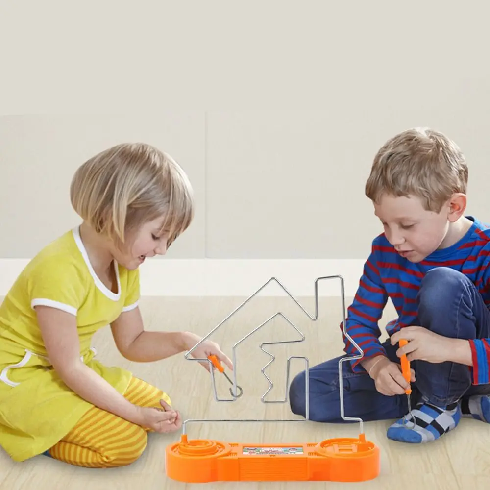 

Education Electric Touch Maze Concentration Exercises House Shock Wire Maze Electrically Charged Science Experiment Game