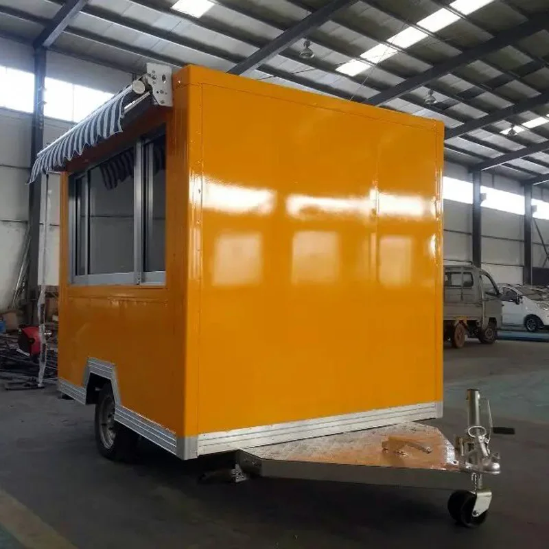 Fast Food Cart for Baking Equipment Mobile Ice Cream Cart Customized Street Food Trailer Mini Concession Cart With USA Standard