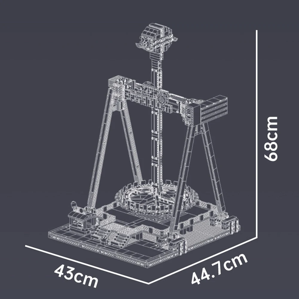 2192 قطعة ملاهي الخبراء الإبداعية البندول العملاق اللبنات نموذج كهربائي التعليم الجمعية لعب للكبار طفل هدية