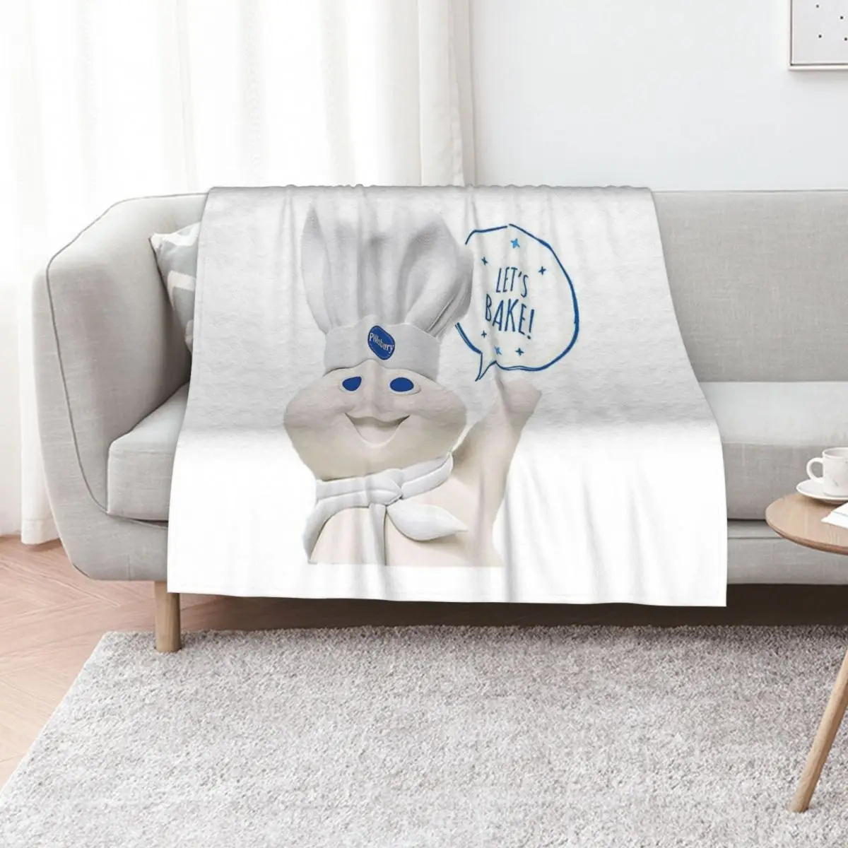 

Pillsbury Doughboy Throw Blanket Sofa Blankets For Sofas Baby blankets and throws Blankets