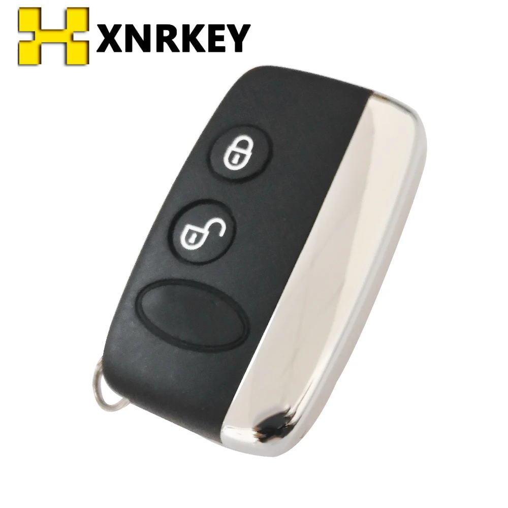 XNRKEY 2 Button Car Key  or Key Shell for Land Rover Discovery 5 LR 4 for Range Rover Autobiography Velar Sport Vogue ABS Chrome