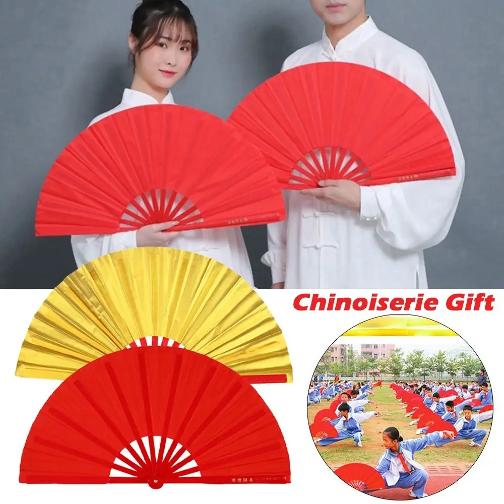 28/34cm Wedding Party Decor Chinese Tai Chi Plastic Bone Fan Yoga Fan Kung Fu Fan Folding Stage Fan