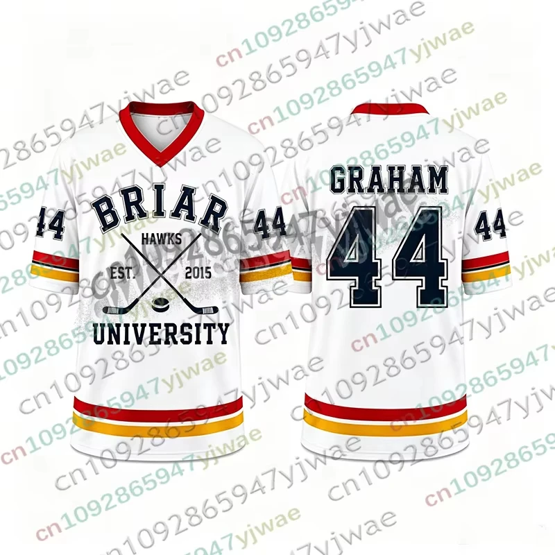 Off Campus Briar University Jersey Graham 44 22 DI LAURENTIS 66 Tucker46 Tshirt Short Sleeve Girls Men Women Hockey Jersey Top