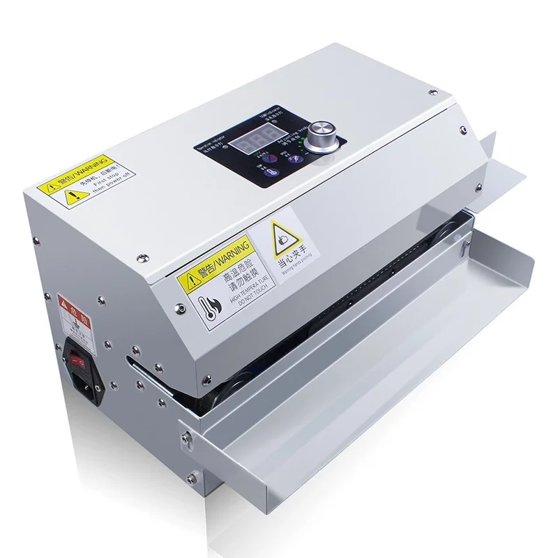 GLF-100 Commercial Continuous Sealer for Tea Coffee Foil Bags with Printer Date Coding Machine