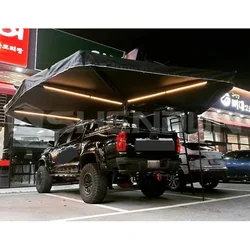 Car Tent Roof Side Awning 270 Degree Quick Open Outdoor Waterproof Rectangular Car Side Awning 270 Custom