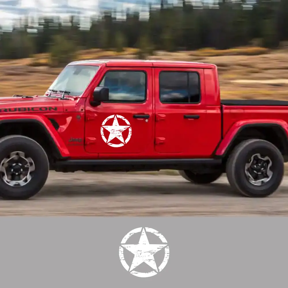 Car Hood Door Star Vinvl Stickers For Jeep Cherokee Patriot Compass Wrangler JK JL TJ YJ Renegade Trail Tuning Accessories