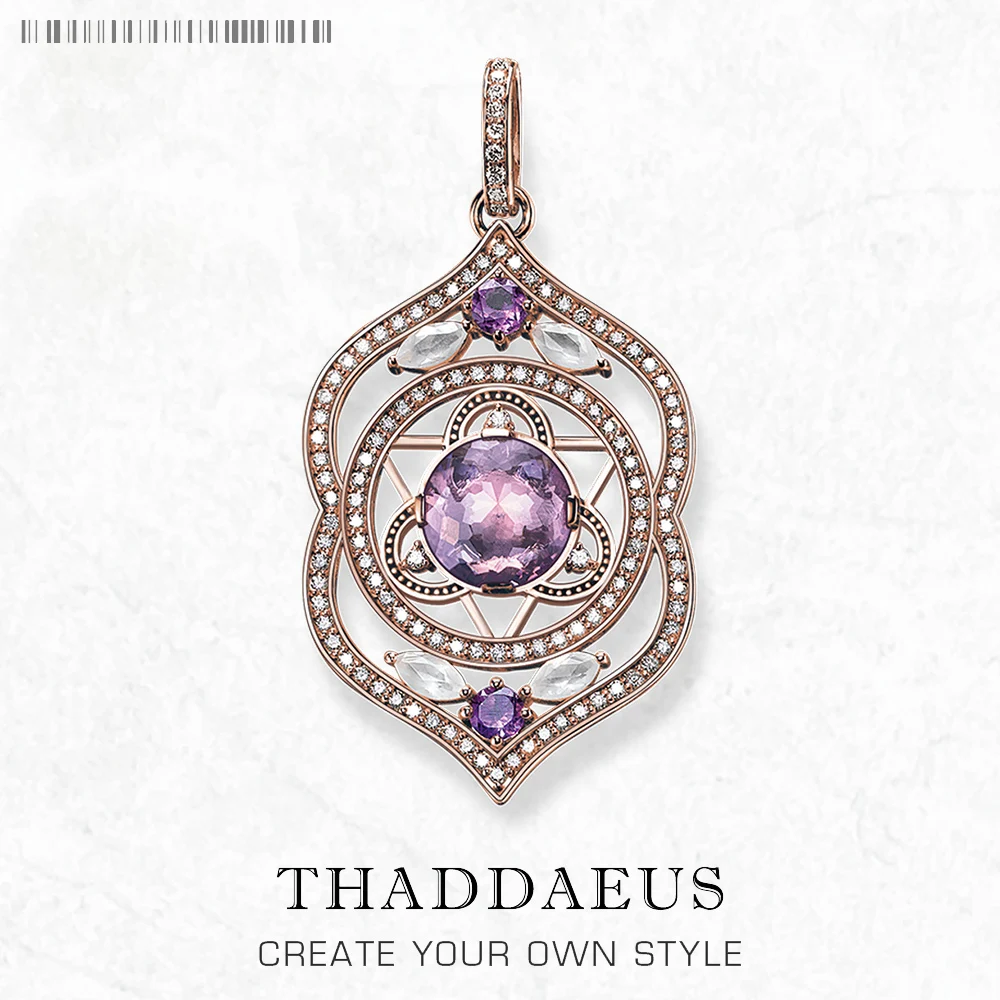 

Чакра с подвеской «Третьим Глазом», модные брендовые ювелирные изделия, Европейский цвет розового золота, серебро 925 пробы, подарок для женщ...