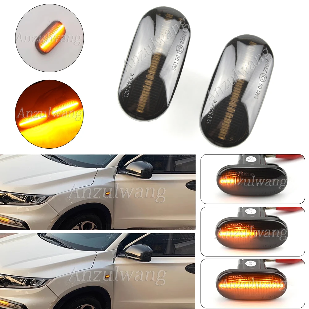 

1 пара для Honda Civic 2009-2015 Accord 2008-2013 City Fit Jazz Одиссей динамический/нормальная вспышка фонарь боковой маркер сигнал поворота
