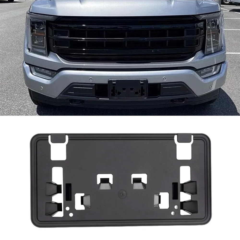 

Front License Plate Bracket Tag Bumper Holder Trim For 2021-2023 Ford F150 F-150