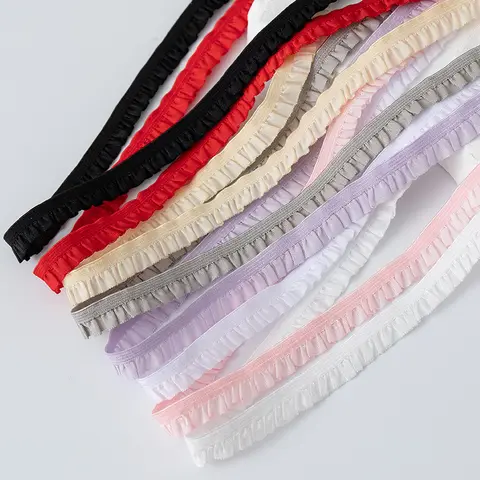 पार्टी ड्रेस सजावट वस्त्र DIY शिल्प आपूर्ति सुईवर्क उच्च गुणवत्ता सिलाई कपड़े के लिए 5 मीटर लोचदार फीता ट्रिम रिबन 10 best sales सिलाई की धारणाएँ - №3