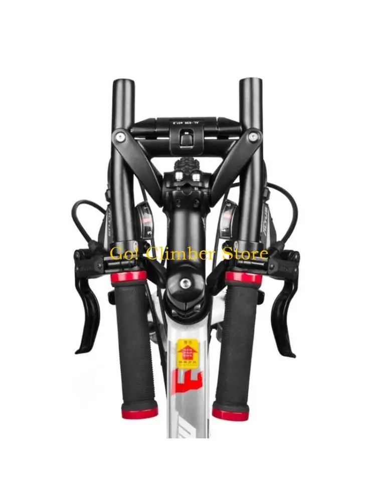 

Q84C Mountain Bike Folding Handlebar Foldable Crossbar Aluminum Alloy MTB Bar Cycling Parts