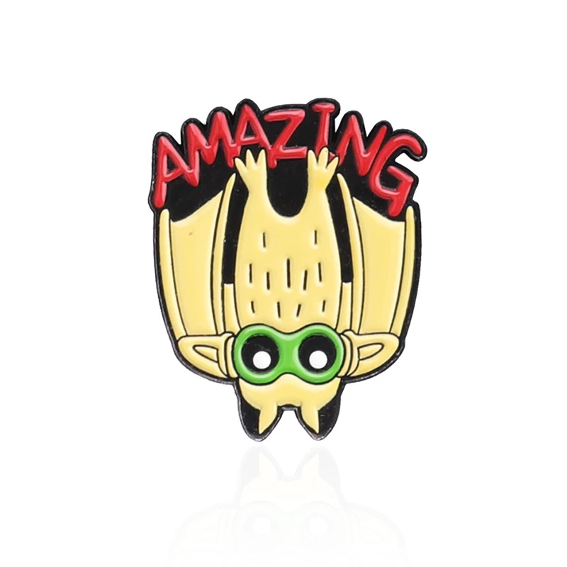 Cartoon Owl Giraffe Crocodile Shape Jewelry Brooch Personalized Animal Clothes Backpack Decorative Pin Gift Badge