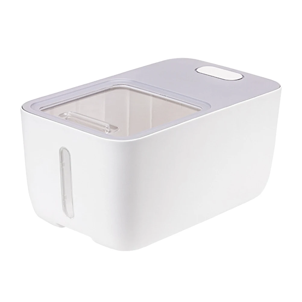 

Large Household Rice Storage Bucket Airtight Moisture Proof Grain Container Kitchen Rice Dispenser Bin Practical Clear Window