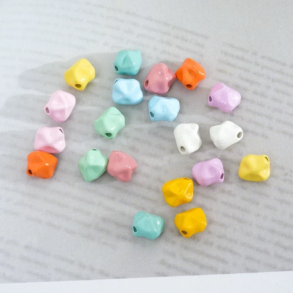 Rock shape beads para fazer jóias, 10pcs, bonito grânulos de liga para brincos, colar, pulseira, diy, acessórios artesanais