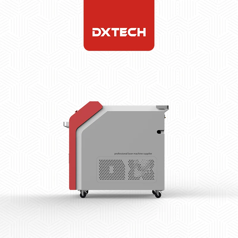 آلة لحام ليزر Dxtech 3000W 4 في 1 لنظام تنظيف اللحام بالليزر المحمول من الحديد الصلب