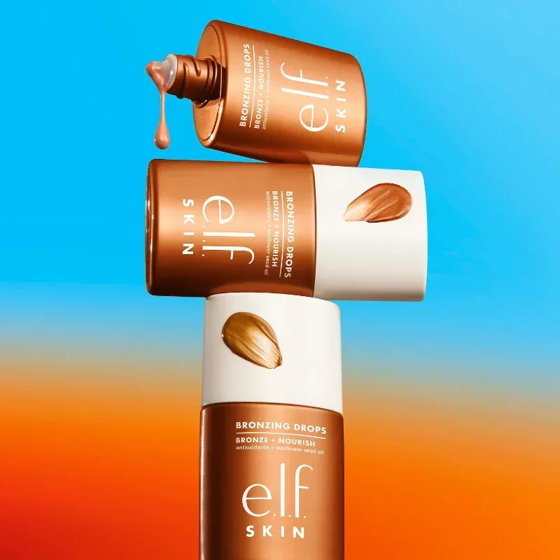 

Elf Bronzing Drops Serum 30ml Bronze Nourish Antioxidant Sunflower Seed Oil Glow Nourishing Shimmer Makeup Cosmetics Skin Care