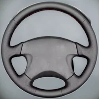 DIY negro imitación microfibra cuero protector para volante de coche para Subaru Impreza Forester Legacy Outback 1999-2004 Baja 2003-2006