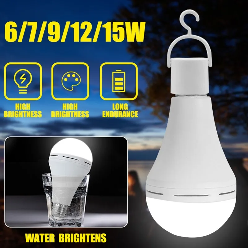 Not licht LED-Lampe wiederauf ladbare Batterie Beleuchtung Lampe für Haushalts beleuchtung im Freien Bombillas Taschenlampe 5w 7w 9w 12w 15w